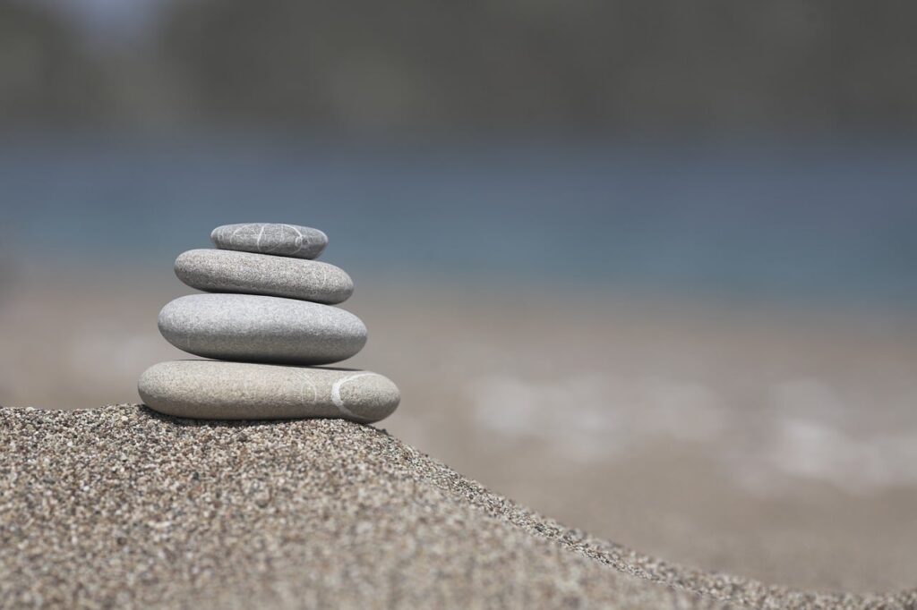 stones, balance, meditation, quiet, relaxation, nature, wellness